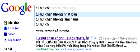 Túi hút chân không nhật bản